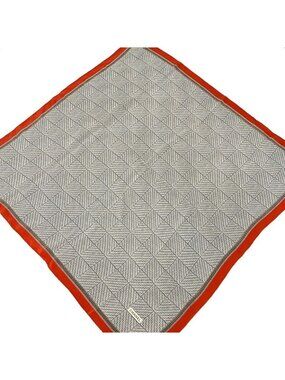 Chanel Scarf White Black Orange